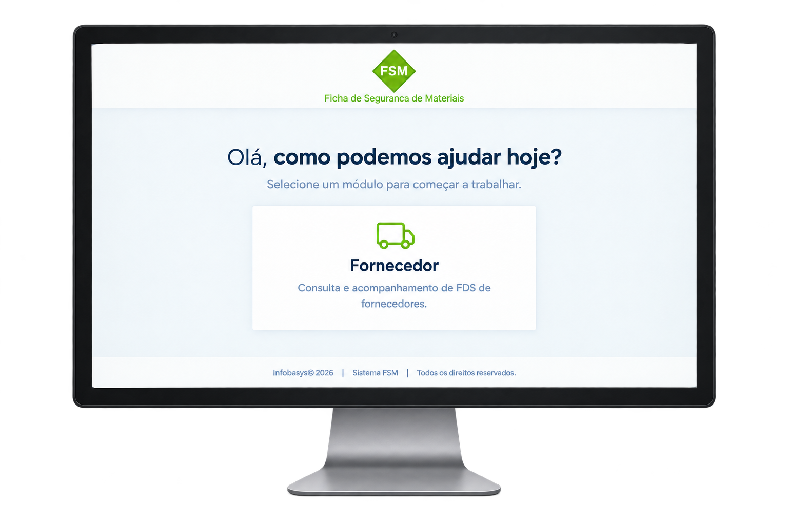 Tela Inicial do Sistema FSM